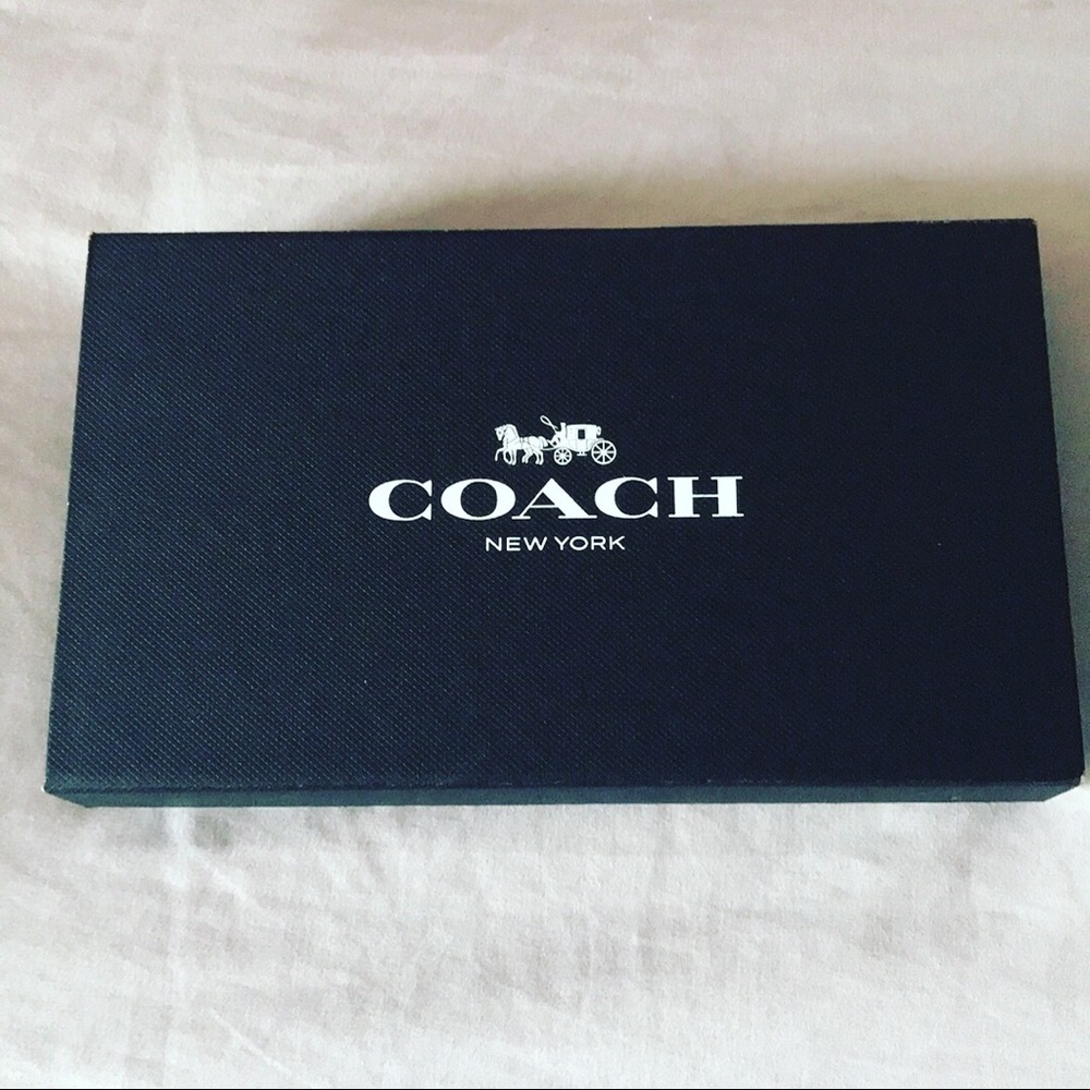 Black coach wristlet